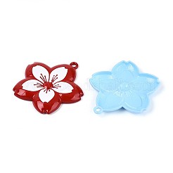 Spray Painted Alloy Big Pendants&nbsp;PALLOY-T092-81M