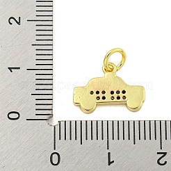 Rack Plating Brass Micro Pave Cubic Zirconia Pendants&nbsp;KK-U021-05G
