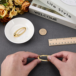 2Pcs Oval Alloy Brooched for Backpack Clothes&nbsp;JEWB-FG0001-74