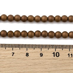 Electroplated Synthetic Non-magnetic Hematite Beads Strands&nbsp;G-H327-D02-02