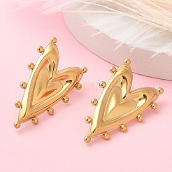 Ion Plating(IP) 304 Stainless Steel Stud Earrings for Women&nbsp;EJEW-M089-01G