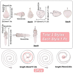 DIY Gemstone Necklace Making Kit&nbsp;DIY-SC0019-16