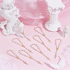 50Pcs Alloy Cross with Jesus Charm Bracelets&nbsp;BJEW-WA0001-03