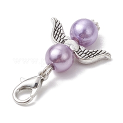 12Pcs 12 Colors Angel Acylic Imitation Pearl Pendant Decoration&nbsp;HJEW-JM02619