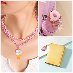 22Pcs 11 Styles Opaque Resin Pendants&nbsp;RESI-TA0001-76