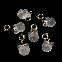 Natural Rose Quartz Pendant Decorations&nbsp;G-R489-06G
