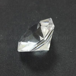 Acrylic Rhinestone Pointed Back Cabochons&nbsp;LS-GACR-WH0001-01C