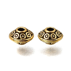 Tibetan Style Alloy Saucer Spacer Beads&nbsp;FIND-Z128-15AG
