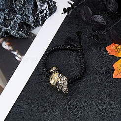 2Pcs Outdoor EDC Tool Brass Parachute Rope European Beads&nbsp;KK-DC0004-81AG