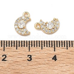 Brass Pave Cubic Zirconia Pendants&nbsp;KK-A286-14G-01