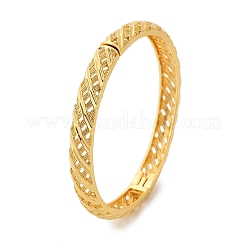Brass Hinged Bangles for Women&nbsp;BJEW-D313-01G