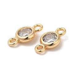 Brass Connector Charms&nbsp;KK-B074-40G