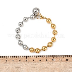 304 Stainless Steel Beaded Bracelets&nbsp;LS-BJEW-Z136-03GP
