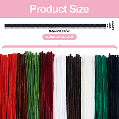 180Pcs 9 Colors DIY Plush Sticks&nbsp;FIND-TA0005-79