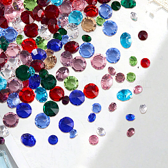 240Pcs 24 Styles Glass Rhinestone Cabochons&nbsp;GLAA-BM0001-06