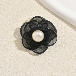 Chiffon with Plastic Pearl Finger Rings for Women&nbsp;XQ9924-2