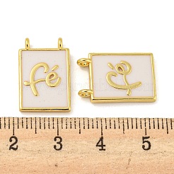 Rack Plating Brass Enamel Pendants&nbsp;KK-R153-11G