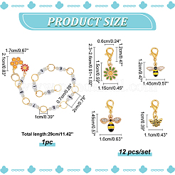 Knitting Row Counter Chains & Locking Stitch Markers Kits&nbsp;HJEW-AB00524
