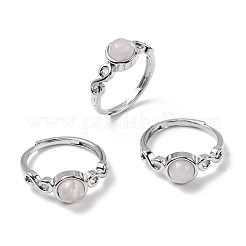 Natural Gemstone Finger Rings&nbsp;RJEW-A084-04P