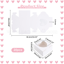 Square Kraft Paper Muffin Storage Gift Boxes&nbsp;CON-WH0095-95A