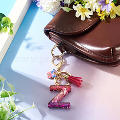 Alloy Resin Butterfly Keychains&nbsp;KEYC-TADJ0002-02G-Z