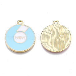 Alloy Enamel Pendants&nbsp;PALLOY-N170-021C-NR