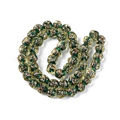 Handmade Gold Sand Lampwork Beads&nbsp;LAMP-Q039-03C