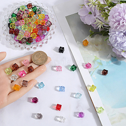 384Pcs 16 Colors Transparent Acrylic Beads&nbsp;TACR-SC0001-37