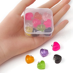 15Pcs Transparent Resin Pendants&nbsp;RESI-YW0001-45