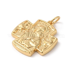 Rack Plating Brass Pendants&nbsp;KK-A190-04G