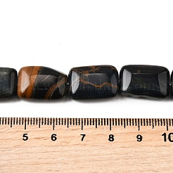 Dyed Natural Blue Tiger Eye Beads Strands&nbsp;G-S386-A07