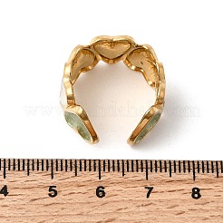 304 Stainless Steel Enamel Open Cuff Ring&nbsp;RJEW-L335-01A-G
