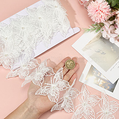 3 Yards Organza with Plastic Pearl Embroidery Lace Trim&nbsp;OCOR-MA0001-69