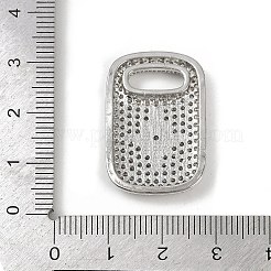 Brass Micro Pave Cubic Zirconia Pendants&nbsp;KK-M322-30P
