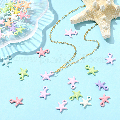 36Pcs Baking Paint Alloy Pendants&nbsp;FIND-SP0004-16B