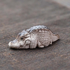 Ceramics Tea Pet Alligator/Crocodile Figurine Statue for Home Office Desktop Ornament&nbsp;PW-WG2BD69-01