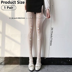 Nylon Hollow Bowknot Fishnet Pantyhose&nbsp;AJEW-WH20060-44