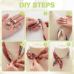 4Pcs 2 Colors Zinc Alloy D-Ring Anchor Shackle Clasps&nbsp;FIND-GA0004-31
