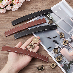 4 Sets 2 Colors PU Leather Drawer Handles&nbsp;DIY-GF0006-73