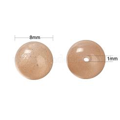 100Pcs 8mm Grade AAA Natural Gemstone Sunstone Round Beads&nbsp;DIY-LS0002-56