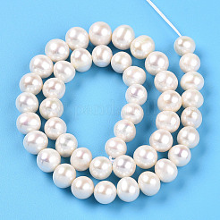 Natural Cultured Freshwater Pearl Beads Strands&nbsp;PEAR-N016-09D