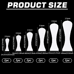 6Pcs 6 Styles Acrylic Clay Wedging Board&nbsp;DIY-FG0008-19