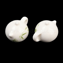 Handmade Printed Porcelain Beads&nbsp;PORC-T136-03C-02