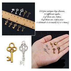 150Pcs 15 Style Tibetan Style Alloy Pendants&nbsp;FIND-FH0010-90