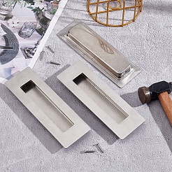 304 Stainless Steel Flush Pull Barn Door Handle&nbsp;FIND-WH0155-026