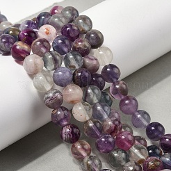 Natural Purple Fluorite Beads Strands&nbsp;X-G-G184-A01-01