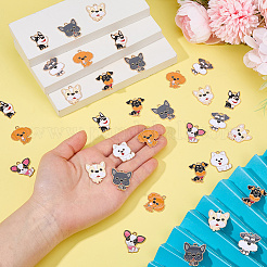 48Pcs 8 Styles Alloy Enamel Pendants&nbsp;FIND-DC0008-64