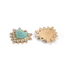 Natural Amazonite Heart Pendants&nbsp;STAS-I325-145G-01