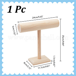 T-Bar Wood Bracelet Organizer Display Stands&nbsp;BDIS-WH0011-03