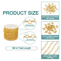 DIY Chain Bracelet Necklace Making Kit&nbsp;CHC-TA0001-07G